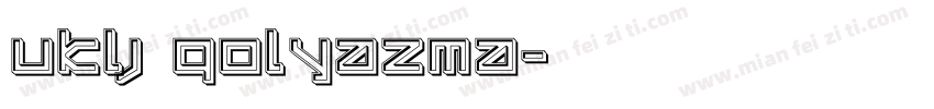 UKlj Qolyazma字体转换